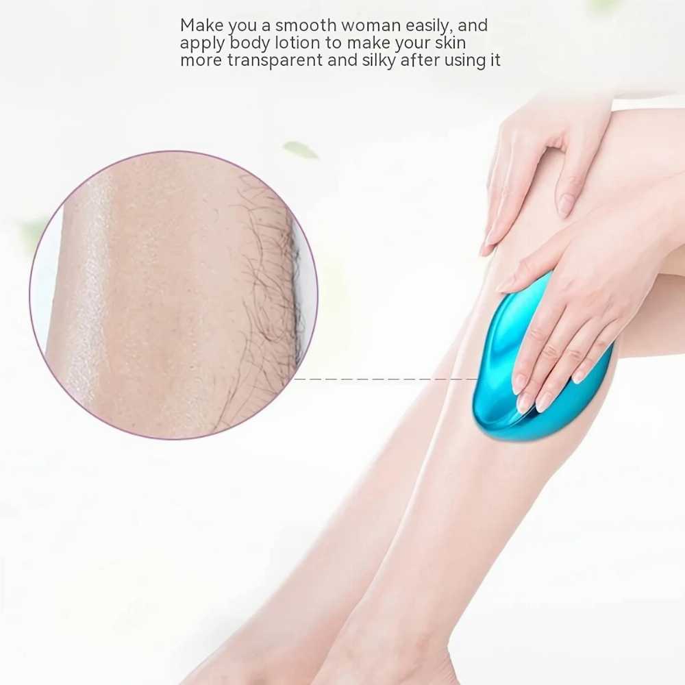 Crystal Hair Eraser  Painless, Reusable Body Hair Removal Tool for Smooth Skin